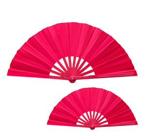 Éventail pliant en bambou coloré pour festivals, grand format 33 cm, idéal pour la danse et les soirées estivales - Product Image 2