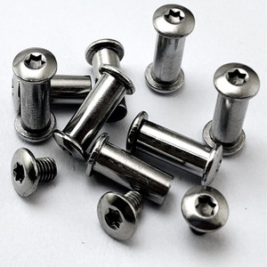 Tornillo visser schraube <span class=keywords><strong>Vida</strong></span> T8ที่จับมีดจับสกรูที่จับคู่ล็อคสแตนเลสสตีลสกรูมีดพับได้แบบทำมือ - Product Image 1