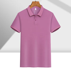 Polo Shirt Solid Color Polyester Breathable Short Sleeve Workwear Daily Wear - Product Image 2