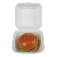 100% biodégradable canne à sucre Bagasse pâte à papier emballage boîte alimentaire vaisselle jetable emporter boîte de conteneurs alimentaires