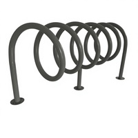 Support à vélos en spirale, support à vélos circulaire en métal, support de stationnement en spirale pour vélos, grand support à vélos en acier