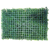 Mur de plantes en gazon artificiel d'aspect réaliste pour la décoration d'espaces commerciaux Décoration murale de bureau à faible entretien Matière plastique