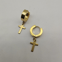 Boucles d'oreilles créoles pendantes chic style célébrité internet, multicolores en acier inoxydable, tendance hip-hop, bijoux d'oreille pour hommes et femmes, vente en gros