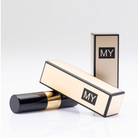 Boîte personnalisée pour tube de gloss à lèvres avec pelliculage mat, matériaux recyclés, logo personnalisé pour emballage cosmétique en carton ivoire pour rouge à lèvres