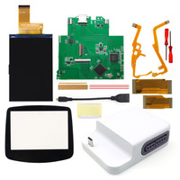 720*480 rétro Pixel GBA IPS LCD Kit de station d'accueil Bluetooth compatible HDMI pour console Game Boy Advance Support contrôleur sans fil