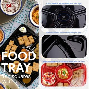 Plateau à dessert de style moyen-oriental personnalisable avec un couvercle transparent, qualité alimentaire - Product Image 4