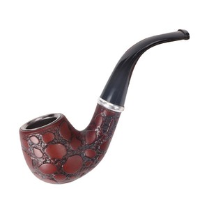 Kenan Engraved Bent Tobacco Pipe Durable Detachable Washable For Smoking - Product Image 5