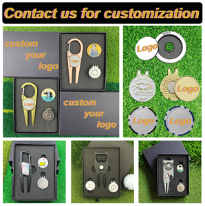 Klip topi Golf kustom promosi klip topi penanda bola Golf logam Enamel - Product Image 4