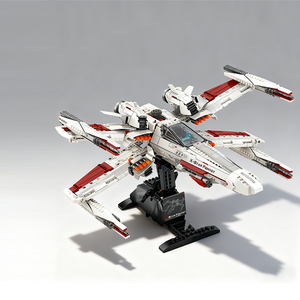 Guly 98003 X-STAR Wing <span class=keywords><strong>Starfighter</strong></span> Shuttle Interstellar Vessel Starship Wars Spaceship Building Block Set Model Toy Gift - Product Image 1