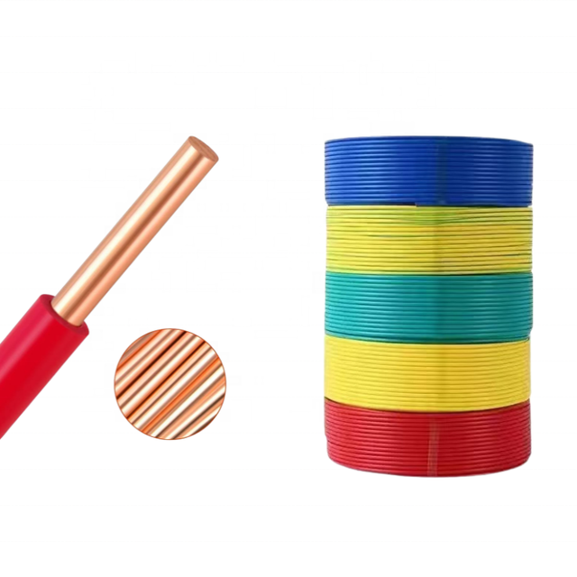 450/750V PVC ISO9001/CE for Solid Copper Electrical Wire Cable BV/ZC-BV for Residential Use