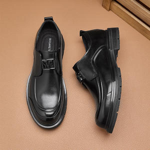High-end genuine leather casual business lace-up <b>shoes</b>, enhancing men's breathability - Product Image 6