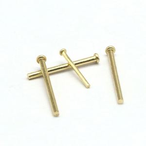 Rivet semi-tubulaire en laiton à tête bombée, norme ISO, finition brillante non revêtue, marque SaiTong, qualité personnalisable pour l'assemblage industriel - Product Image 2