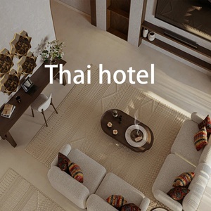 Éclairage tropical moderne de style Lanna pour les resorts thaïlandais, lampes suspendues artisanales, peinture artisanale, créer une ambiance relaxante - Product Image 4