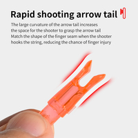 STARCN Archery Nocks de flèche rapide 6,2 mm, conception à rainure en C, maintien sûr du cordage, encoche rapide pour tir rapide
