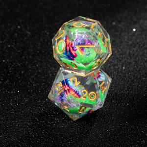 Crea tus propios <span class=keywords><strong>dados</strong></span> de resina epoxi con estuche magnético, <span class=keywords><strong>dados</strong></span> D6 mixtos al por mayor para juegos de D&D - Product Image 6