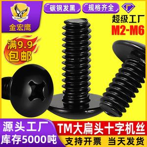 สกรูหัวแบนขนาดใหญ่ Jin Hongying รุ่น Phillips ขนาด M2 M3 M4 M5 M6 สีดำ ผลิตจากเหล็กกล้าคาร์บอน สำหรับงานก่อสร้าง - Product Image 5