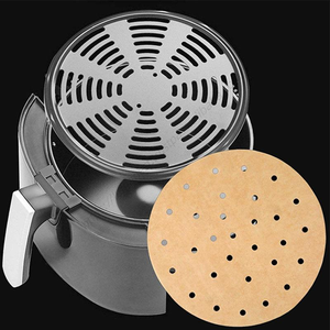 Papel de Horno Antiadherente Desechable para Freidora de Aire KLH240, 100 unidades/paquete, Papel de Grado Alimenticio para Hornear y Cocinar al por Mayor - Product Image 5
