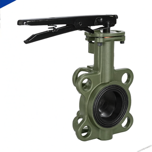 COVNA 90-Day Window DN100 PN16 4 Inch NBR Rubber Seat Wafer Type Cast Iron Handle Butterfly <b>Valve</b> - Product Image 1