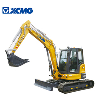 XCMG Mini ensacheuse XE55E d'occasion officielle Bagger 5t d'occasion avec moteur Kubota