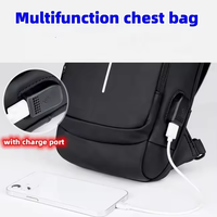 Sac bandoulière étanche pour homme 2026, idéal moto et vélo, avec serrure, logo personnalisé, port USB et antivol – Nouvelle collection très prisée