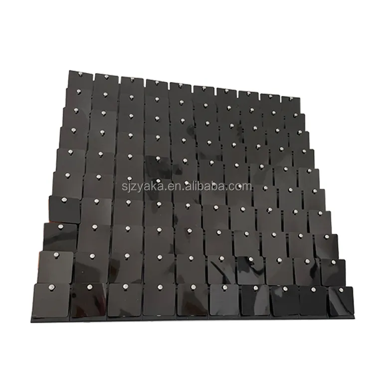 Wedding party materials mirror black square sequin panels boards for wall