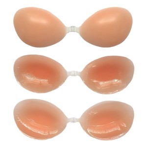 Autocollants de poitrine en silicone, sous-vêtements spéciaux pour photos de mariage, soutien-gorge push-up épaissi pour petites poitrines, soutien-gorge sexy sans bretelles - Product Image 5