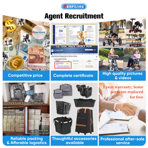 Elektro Mobilitats Con Lăn Behinderten T300C 4 Rad Có Thể Gập Lại Di Động Xe Tay Ga Carbon 13Kg leicht MIT Abe Deutschland - Product Image 6