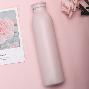 Botella Deportiva para Exteriores, Taza Aislante, Taza de Leche Creativa Americana, Botella de Leche de Doble Capa de Acero Inoxidable 304 - Product Image 3