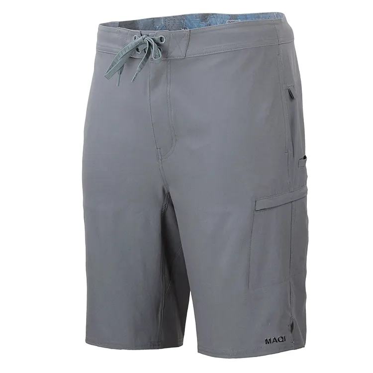 50% Katoen 50% Polyester Mens Cool Dry Gym Shorts Borduren Logo Pocket Running Cross Fit Shorts
