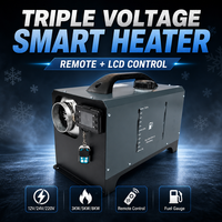 Chauffage de stationnement horizontal intégré 2kW 5kW 12V 24V pour voitures, camions, camping-cars, bus, SUV, caravanes, tentes, bateaux et motorhomes, à air et diesel