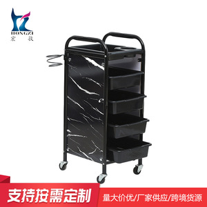 Hairdressing <b>Tool</b> <b>Cart</b> 4 Wheel Multi Layer Storage Rack <b>For</b> Hair Salons And Beauty Parlors - Product Image 2