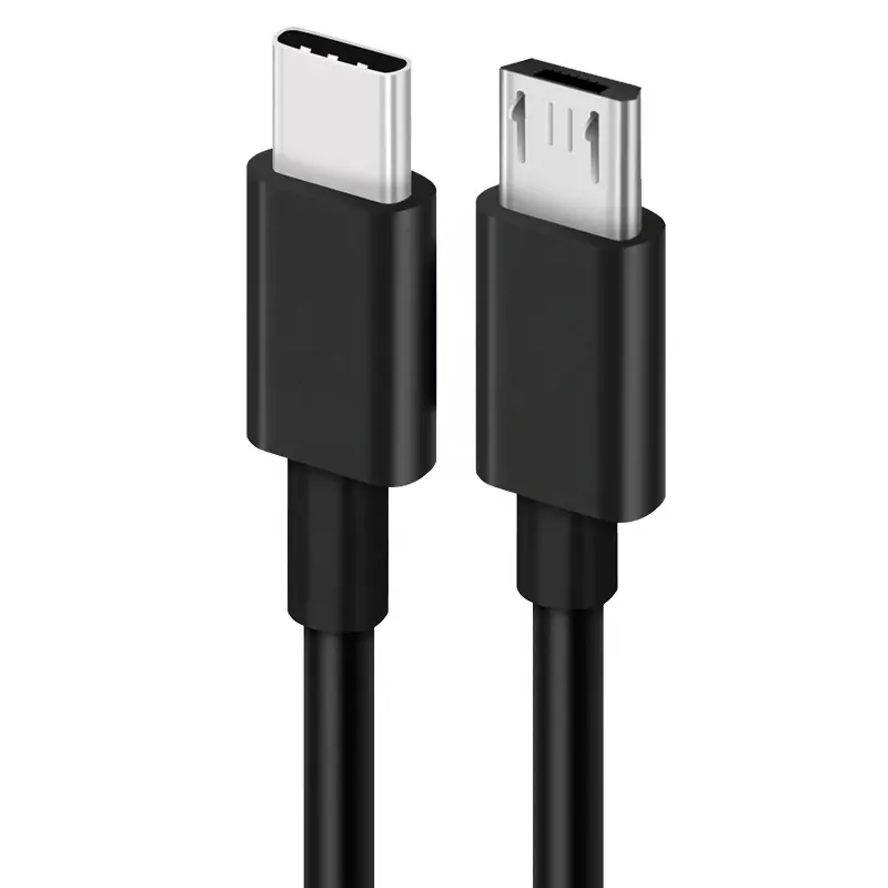 Type-c To Micro Usb Mobile Phone Fast Charging Cable C To Android V8 Data Cable TPE Material OTG Connection.