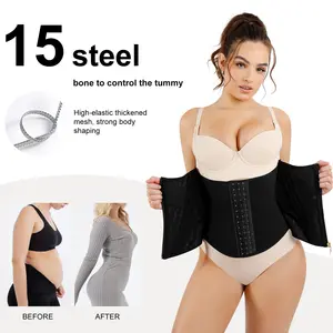 HEXIN Logo Private Label Women dimagrante vita trainer corsetto Tummy Control Workout Compression Belt Latex waist trainer