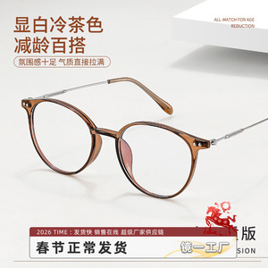 Montures de lunettes ovales pour femmes Danyang 9531, monture complète légère, protection contre la lumière bleue, verres en acrylique - Product Image 3