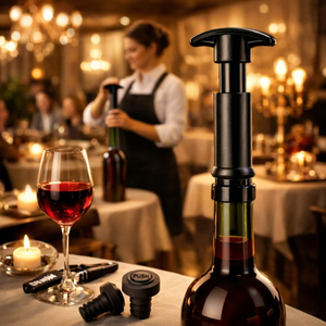 <b>Wine</b> <b>Pump</b> Preserver Reusable Plastic <b>Wine</b> Stoppers Modern Bar Tools for <b>Wine</b> Storage - Product Image 1