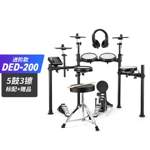 Donner Ded200 Professionele Set 5 Drums 3 Bekkens Elektronisch Drumstel Kinderen Of Beginners Elektrische Drum