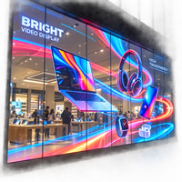 Film LED transparent adhésif pour vitrine de magasin d'électronique, à coller sur vitrine en verre