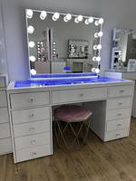 Offre Spéciale : Coiffeuse de Luxe Moderne Effet Diamant avec Miroir