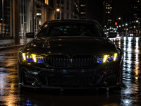 Ensemble de phares LED BK pour BMW Série 3 2023-2025, style Fang, double couleur, DRL, clignotant séquentiel, projecteur, Plug and Play