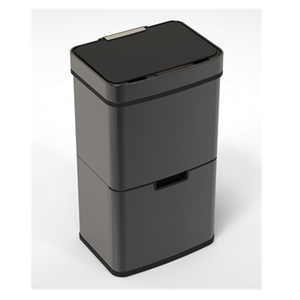 Cubo de basura inteligente de acero inoxidable de 62L con tapa, cubo de basura inteligente con clasificación de basura para hoteles domésticos, uso en hoteles domésticos BP - Product Image 6