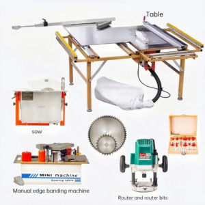 Salida de fábrica wj100 sierra de mesa multifuncional <span class=keywords><strong>aserradero</strong></span> móvil utilizado para cortar madera bancos de carpintería máquinas de sierra de madera - Product Image 1