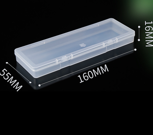 Hình chữ nhật mỏng nhựa hộp lưu trữ với con dấu tốt nhà Tổ Chức Công cụ container trường hợp cho bút chì lưu trữ - Product Image 3