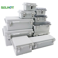 Scatola di Giunzione Impermeabile IP66 SELHOT a Prezzo di Fabbrica, Protezione UV, Contenitore Elettronico in Plastica Sigillato ABS+PC per Bassa Tensione