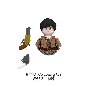 Accessoires de figurines de construction militaires américaines : Cowboy du Far West, Sheriff, Soldat de l'Armée, Modèle de jouet de construction MOC City - Product Image 6