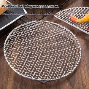 Grille de barbecue multifonctionnelle semi-circulaire en acier inoxydable 304 pour tempura, séchage d'aliments frits et séparation de l'huile, support de cuisson japonais - Product Image 3