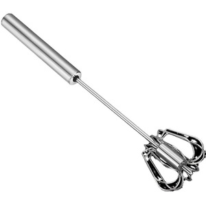 Batidor de huevos manual de 12 pulgadas de acero inoxidable, batidor multifuncional para hornear, mezclar crema y pasteles - Product Image 5