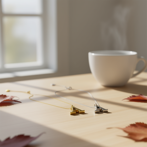 Acero Letter <b>A</b> Pendant Stainless Steel <b>Necklace</b> Gold Plated Minimalist Unisex Everyday Wearing - Product Image 2