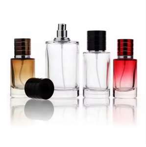 Cylinder Glass <b>Perfume</b> <b>Bottle</b> With Screw Cap Clear Body 30ml 50ml 100ml Empty Fragrance Container Industrial Use - Product Image 2