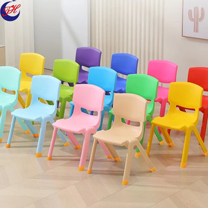 كراسي أطفال بلاستيكية ملونة قابلة للتكديس لأثاث رياض الأطفال - Product Image 1