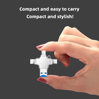 Gran oferta, lector de tarjetas SD de memoria Micro 4 en 1 para teléfono, Android, Mac, PC, cámara tipo C para IOS, lector Usb C Android, lector portátil